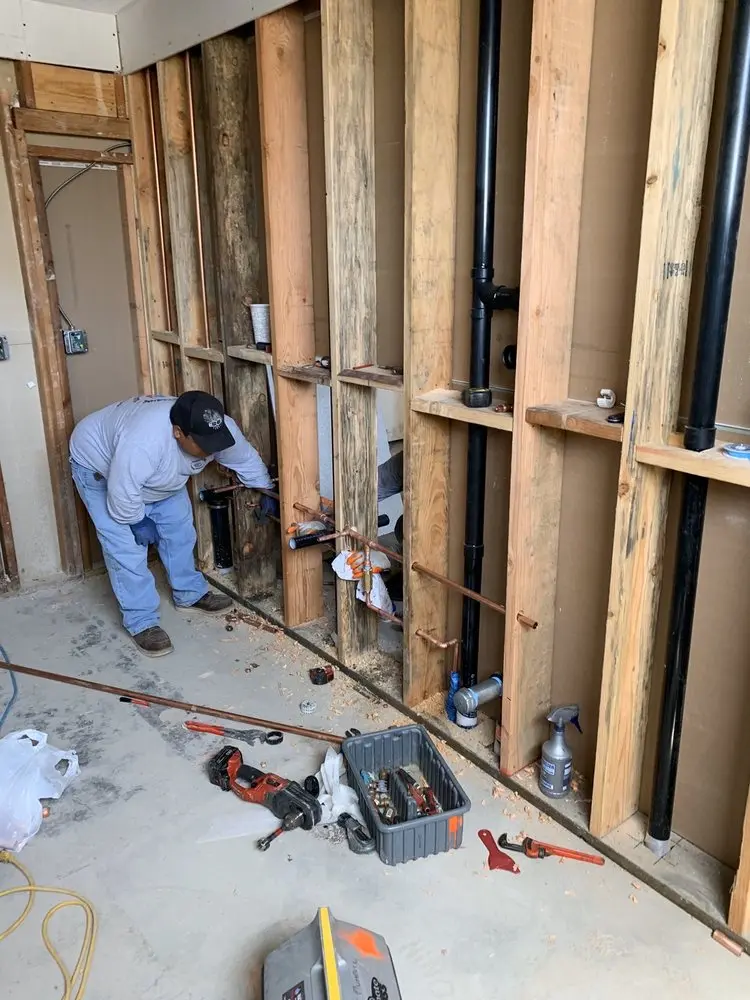 Commercial rough-in plumbing for Gas Line Repair in Five Corners